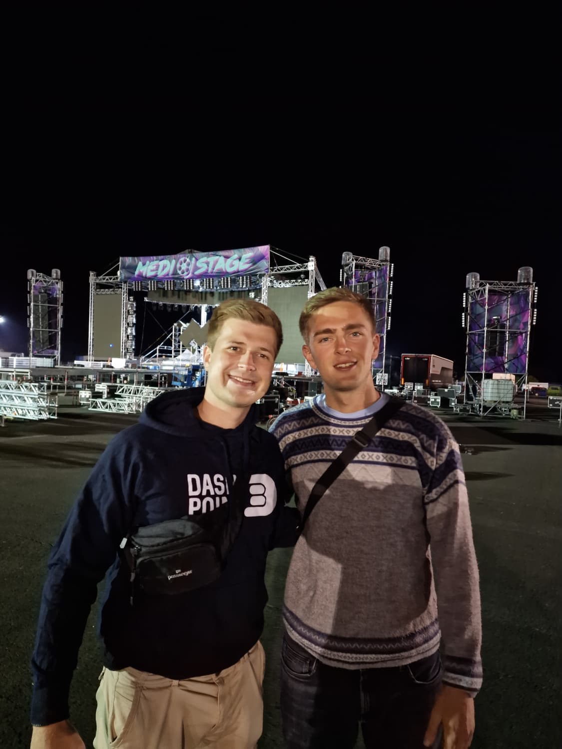 Erik with a friend at Mediostage